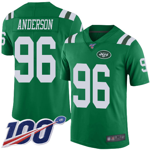 New York Jets Limited Green Men Henry Anderson Jersey NFL Football #96 100th Season Rush Vapor Untouchable->women nfl jersey->Women Jersey